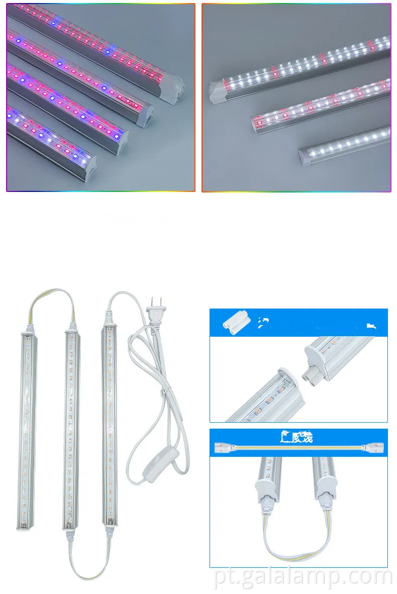 Cultive mudas, suplemento luz para crescimento, luz de planta T5 de espectro completo